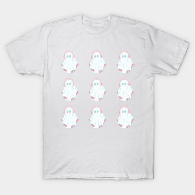 autistic ghost pattern T-Shirt by goblinbabe